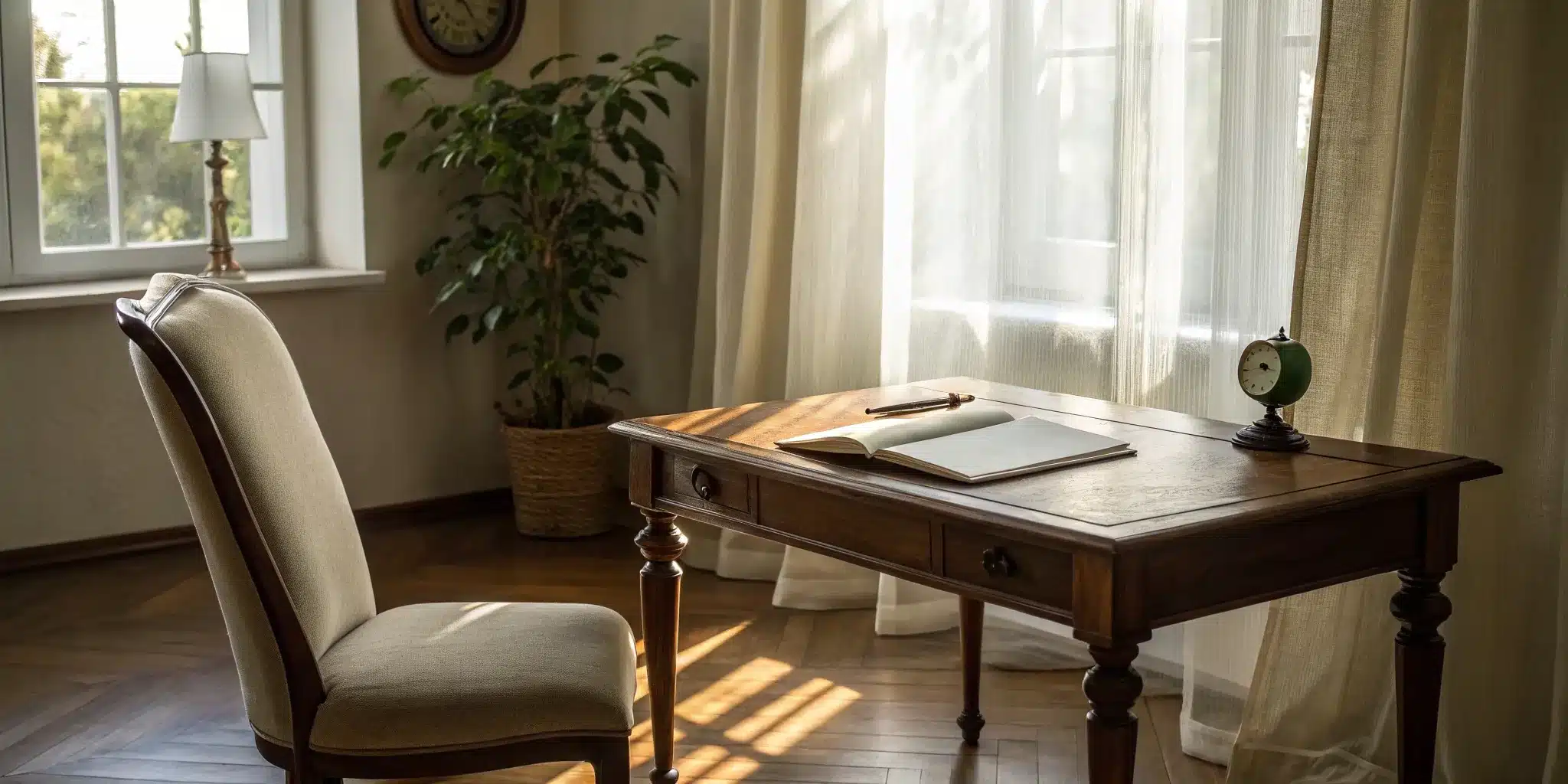 A desk with a notebook used to determine how long you have to file for probate after death.
