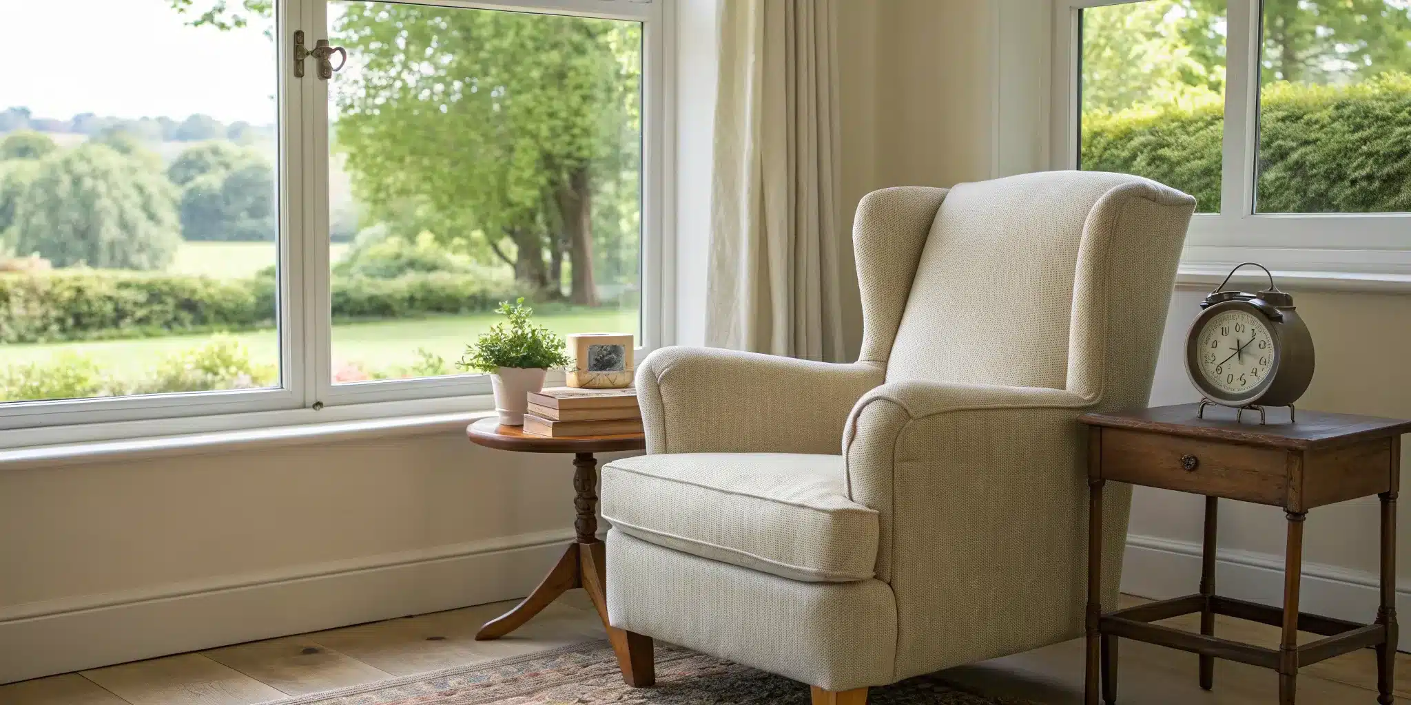 Armchair in a peaceful room, a setting for deciding between an inheritance trust vs a will.