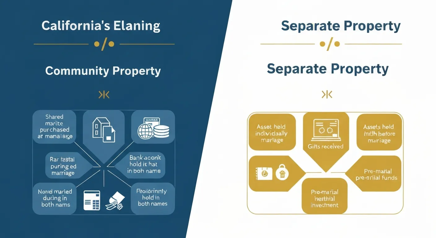California community property vs separate property comparison