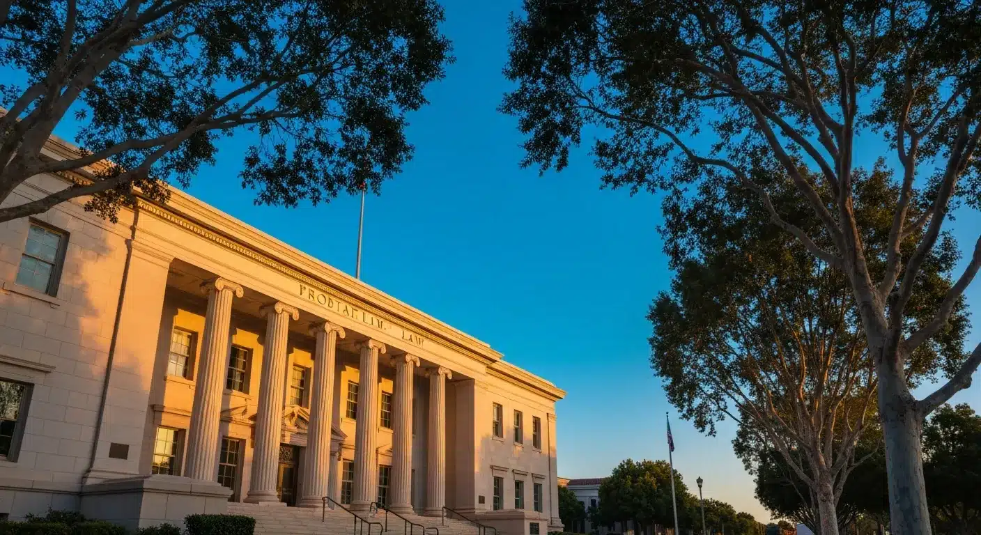 California courthouse representing probate law and legal proceedings