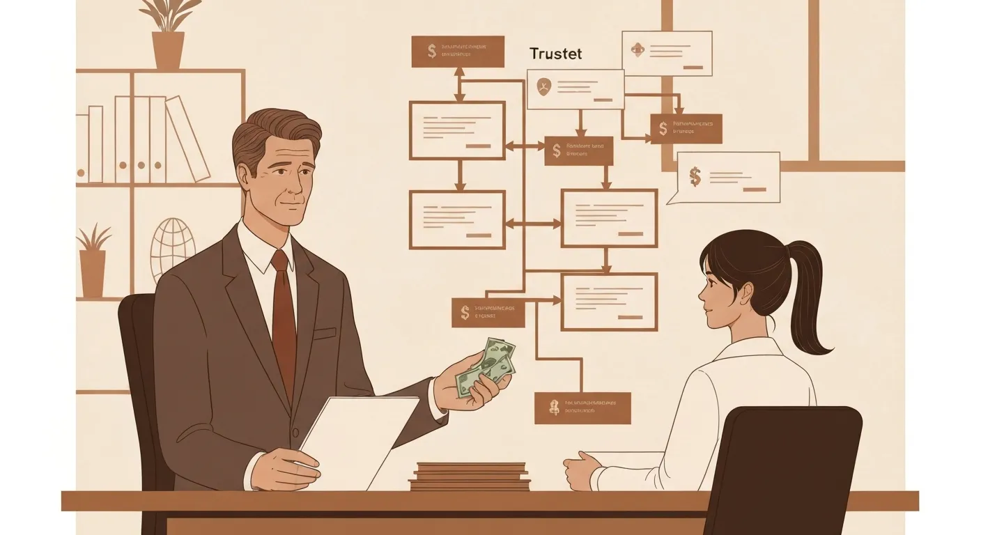 Trustee managing spendthrift trust distributions