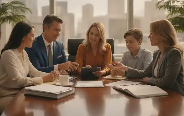 California family reviewing power of attorney records