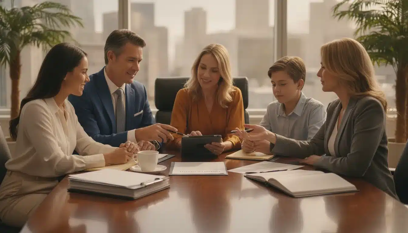 California family reviewing power of attorney records