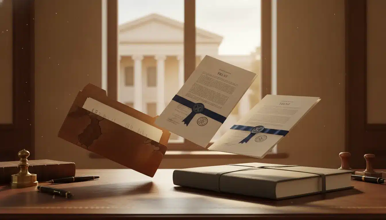 Trust documents illustrating California trust decanting