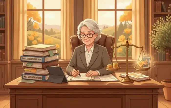 California trustee reviewing trust accounting records