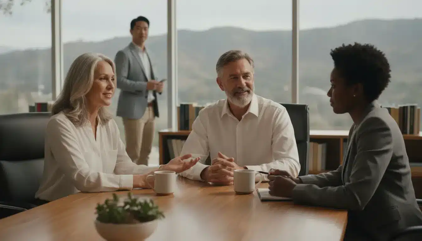 California family meeting with an estate planning attorney about charitable trust planning