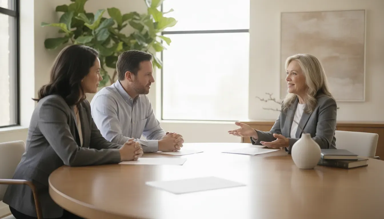 California estate attorney explaining executor disclosures to family beneficiaries