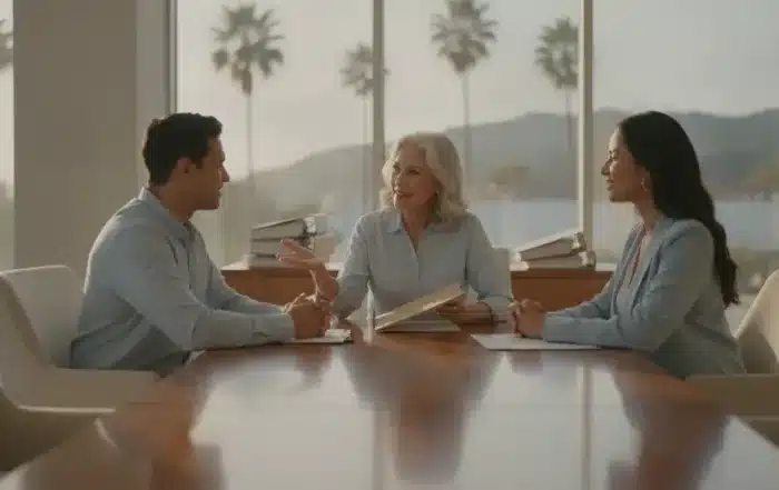 California family meeting with a successor trustee about trust administration powers