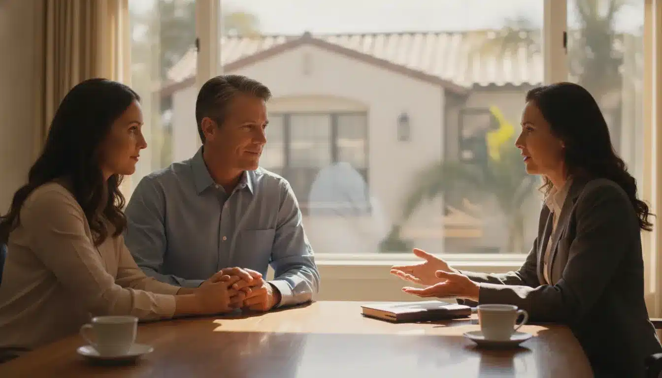 how-long-can-a-beneficiary-live-rent-free-in-trust-property-228285 California family discussing how long a beneficiary may live rent free in trust property