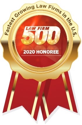 Top 500 Fastest Growing Law firms in the U.S 2020 Honoree